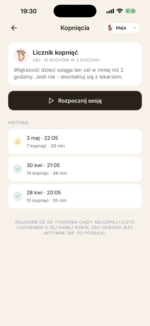 Licznik kopnięć